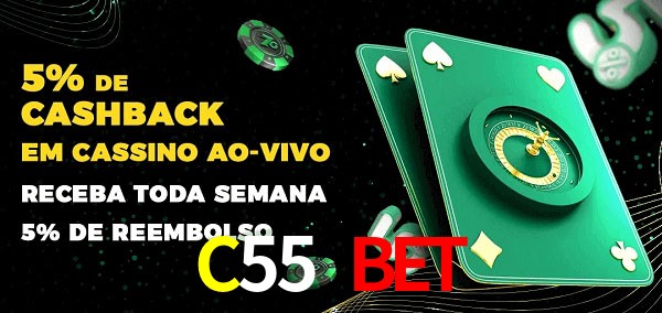 Promoções do cassino ao Vivo C55 Bet